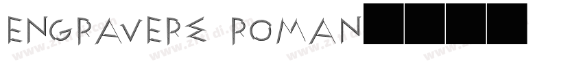 engravers roman字体转换